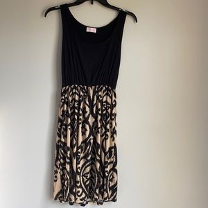 Black and white patterned dress Pink Lily.